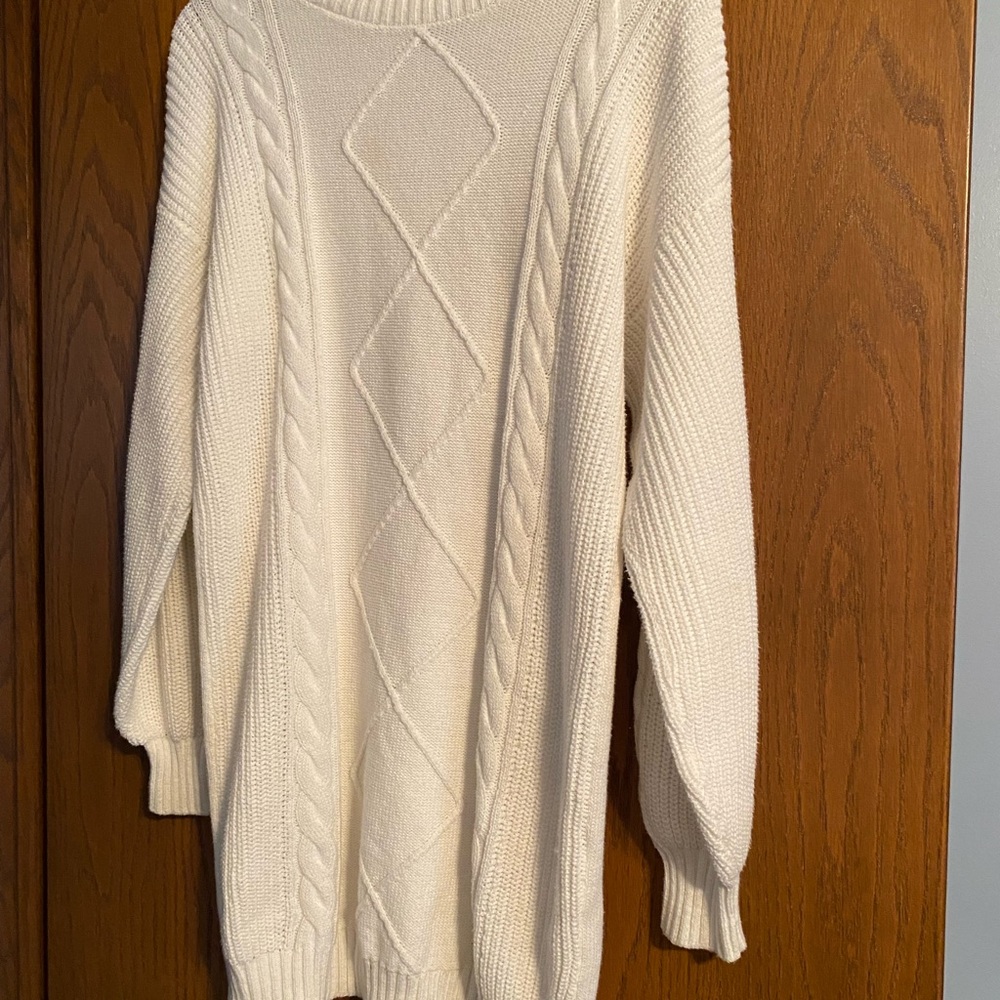 Cozy Cable Knit Sweater in Cream